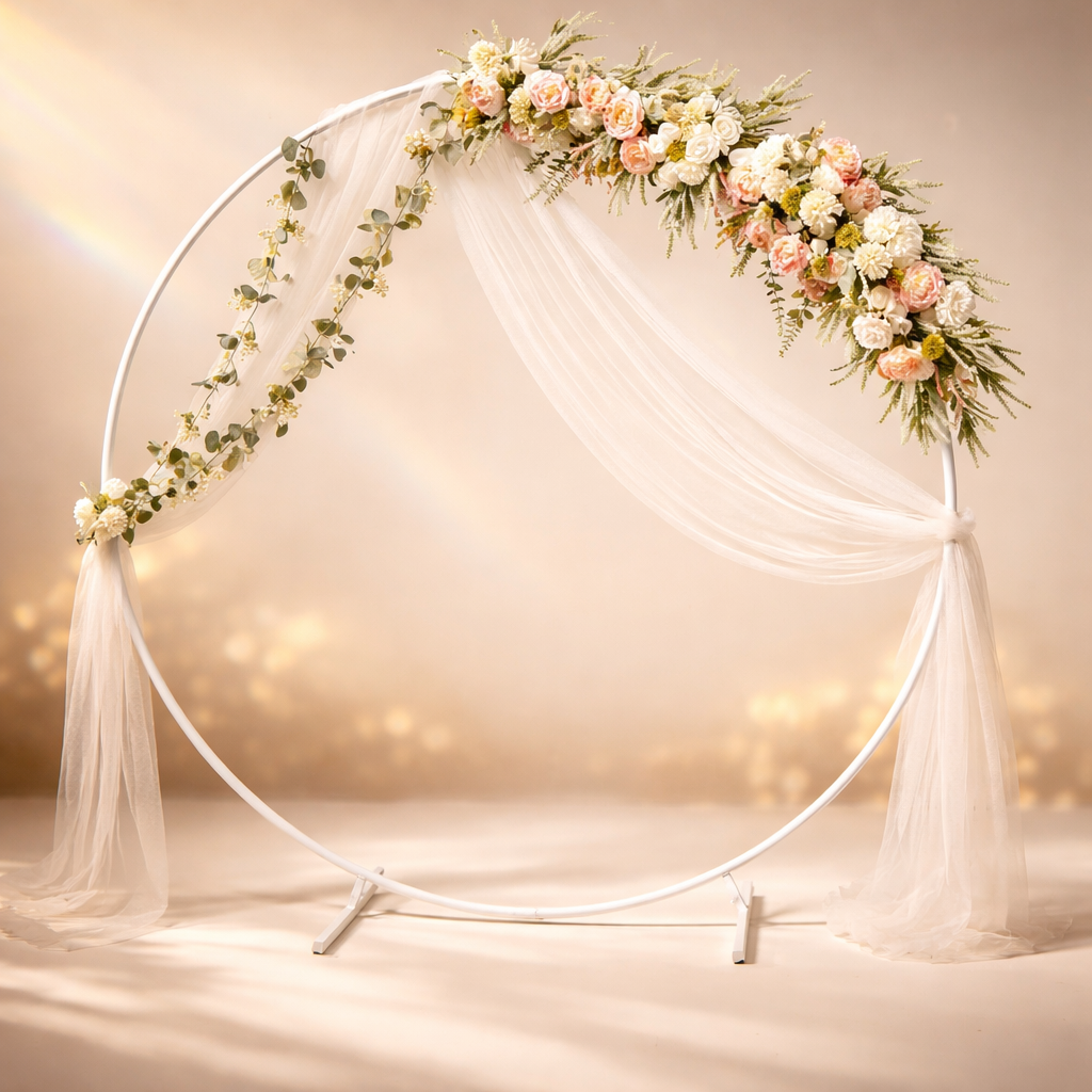 Blumenarrangement Rose-Weiß – Verleih (2 Stück)