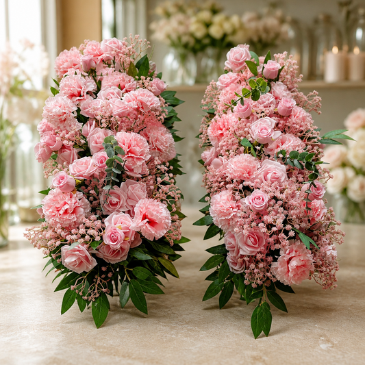 Blumenarrangement Rose-Pink – Verleih (2 Stück)