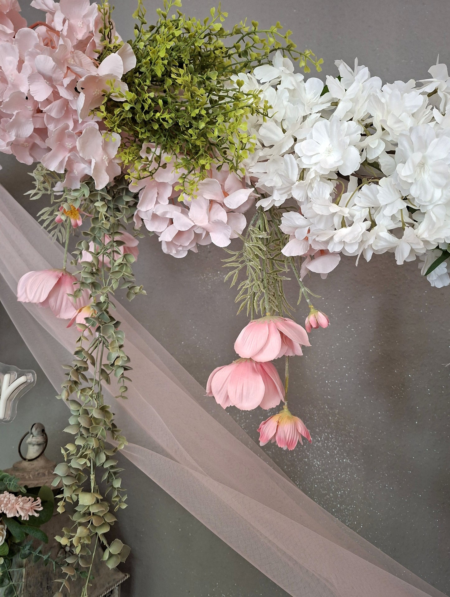 DIY Blumenset Weiß-Rose-Grün – Verleih